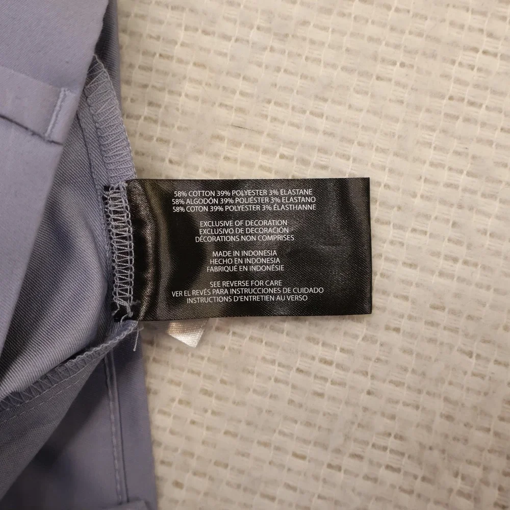 Banana Republic Mens 36 Stretch Chino Short Blue Quick Dry 9 Inseam 1951107